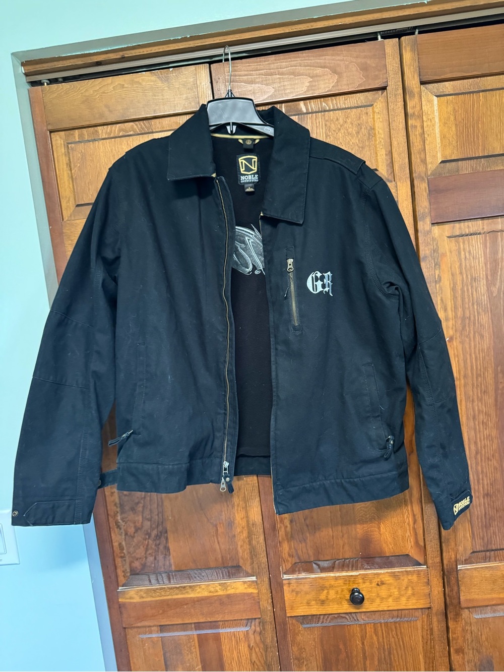 Men's Black Good Ride Jacket with zip in soft shell vest Noble Outfitters